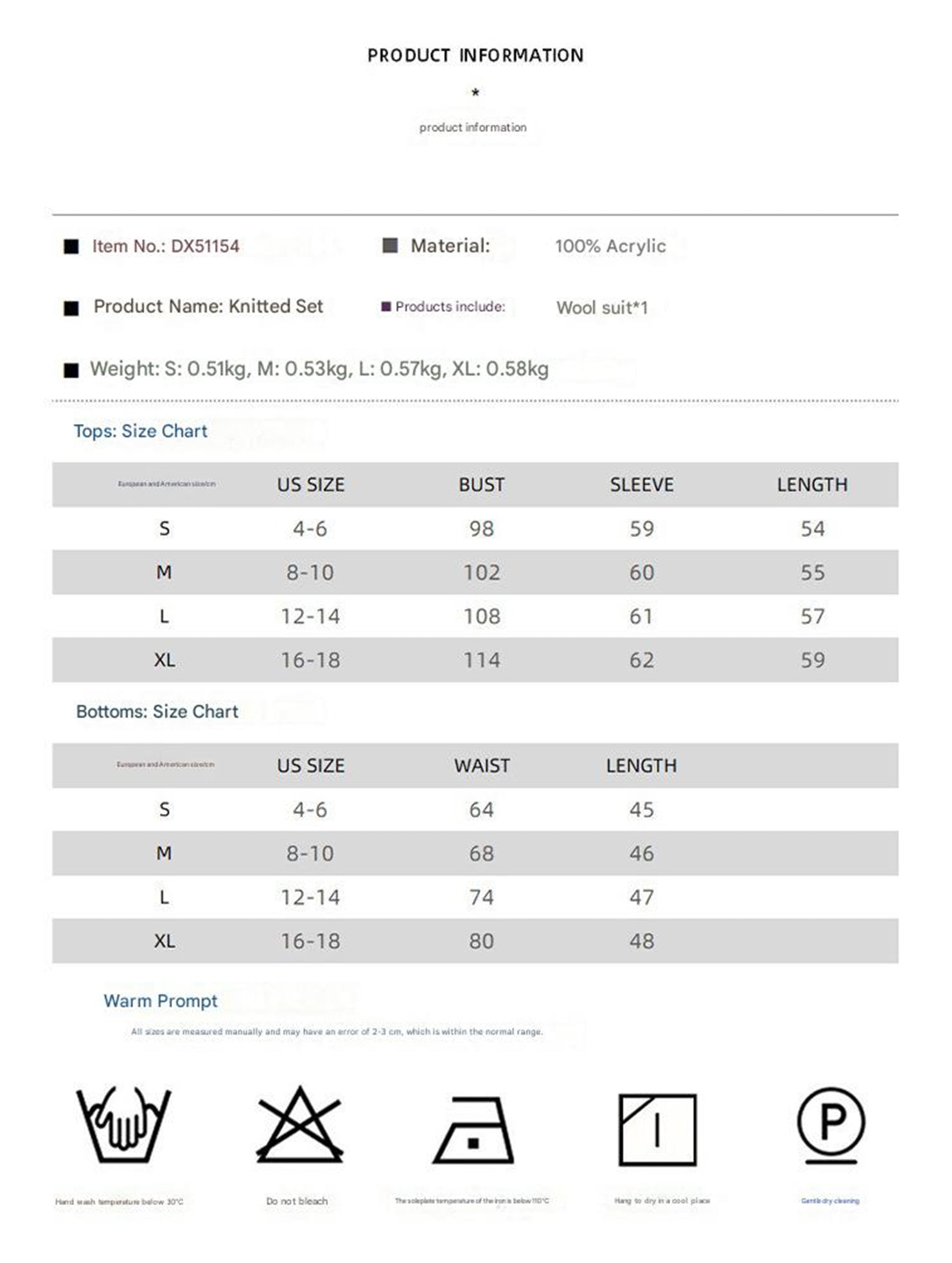 Cable Knit Cardigan Skirt Two Piece Set_CWSTB01065