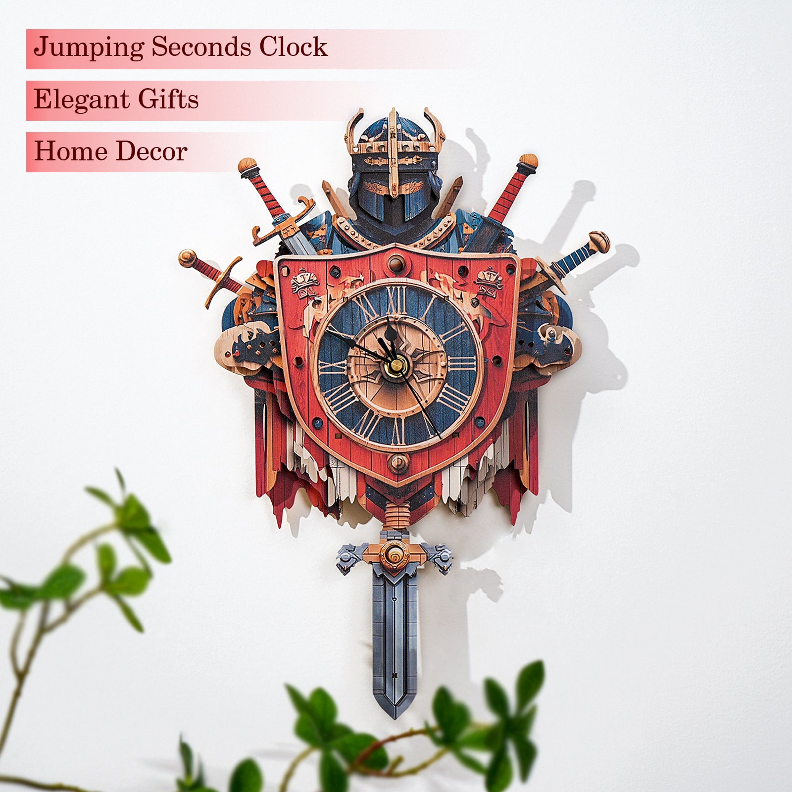Knight â€“ DIY Wooden Clock, 3D Puzzle Craft Kit