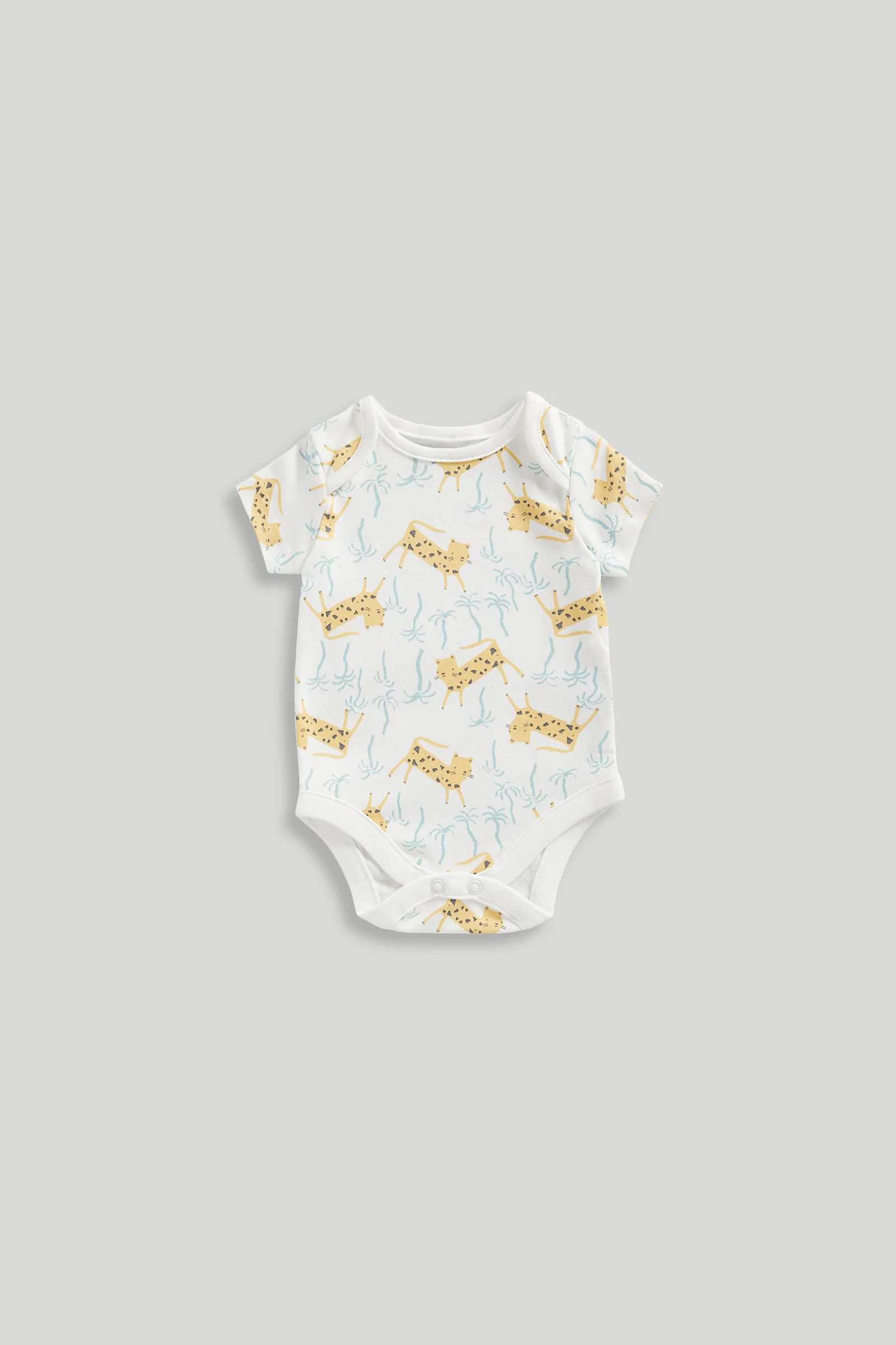 5 Pack Jungle Short-Sleeved Bodysuits