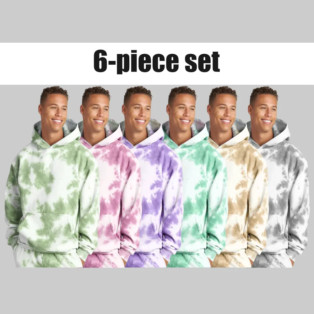 Tie-dye unisex hooded sweatshirt