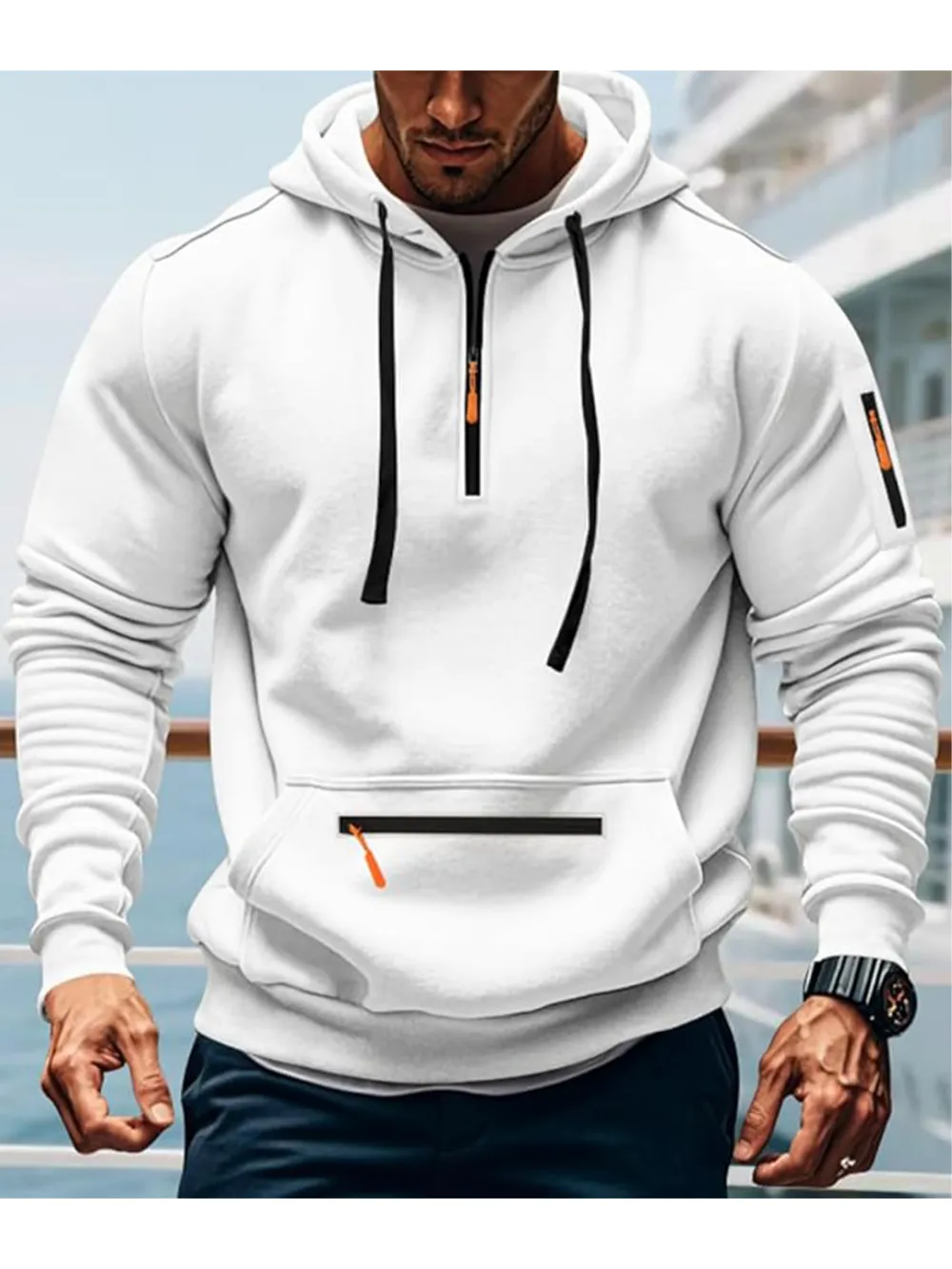 Men's winter wool-lined casual suit (loose fit version)