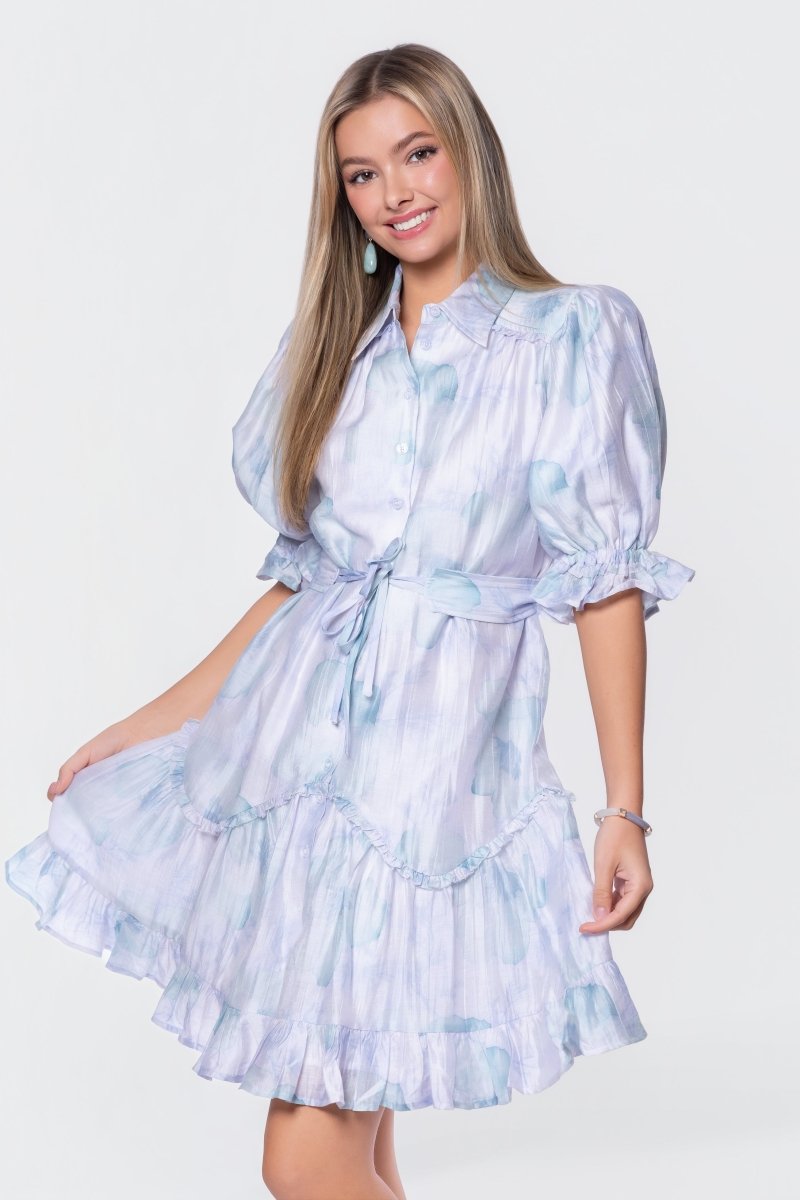 Juni Dress (Green Blue)