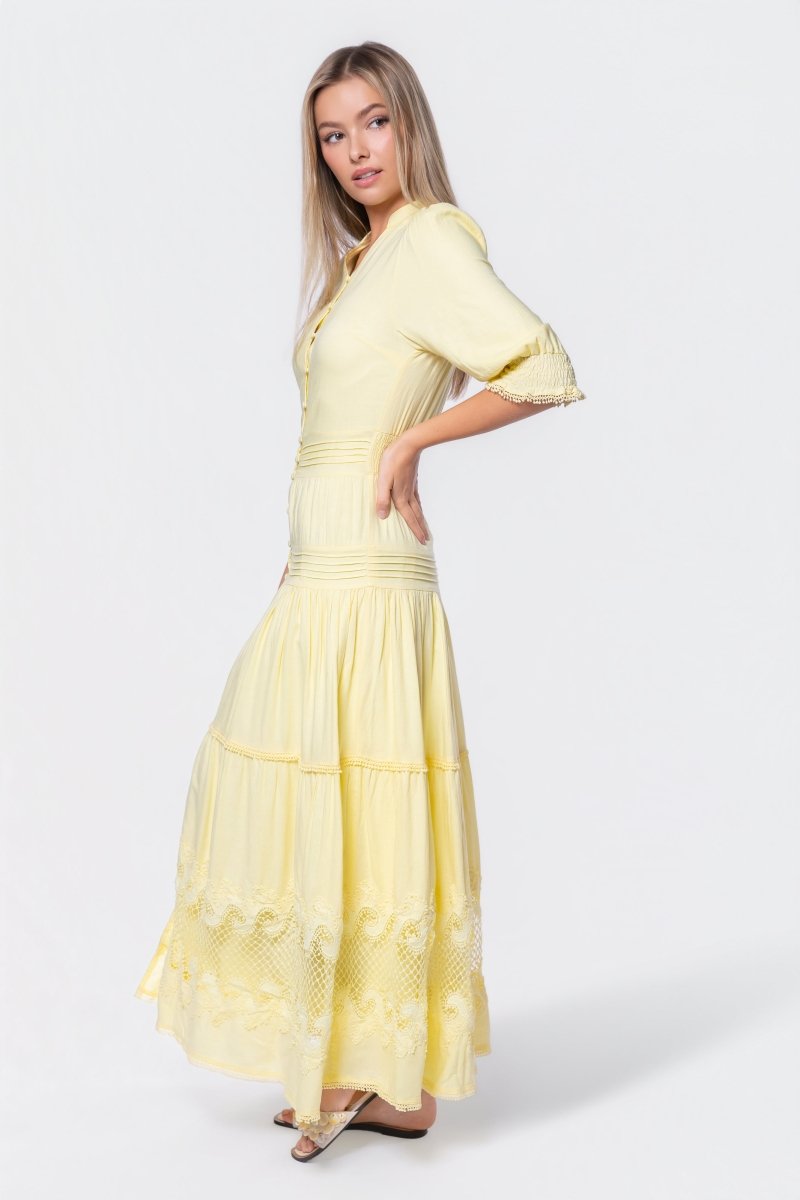 Hallie Dress (Light Yellow)