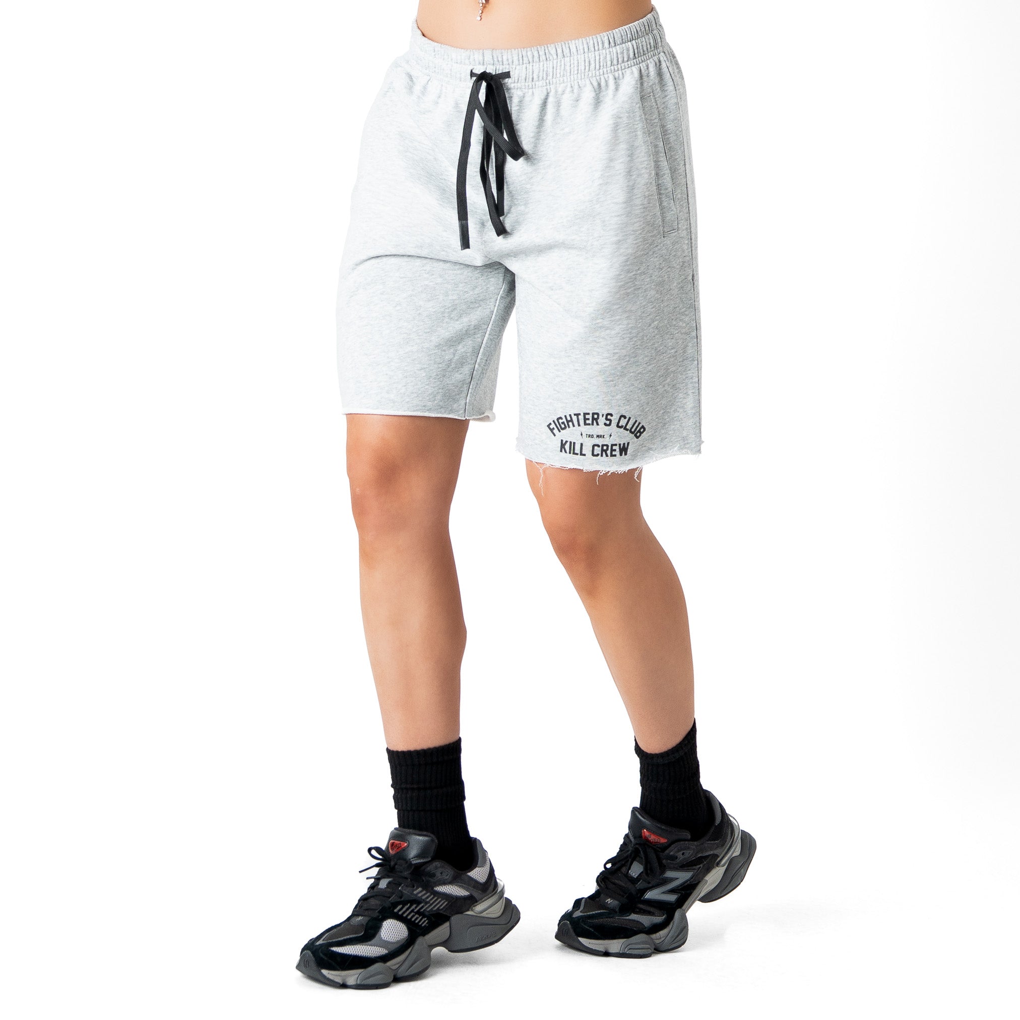 RELAXED CUT SHORTS FIGHTER'S CLUB - GREY