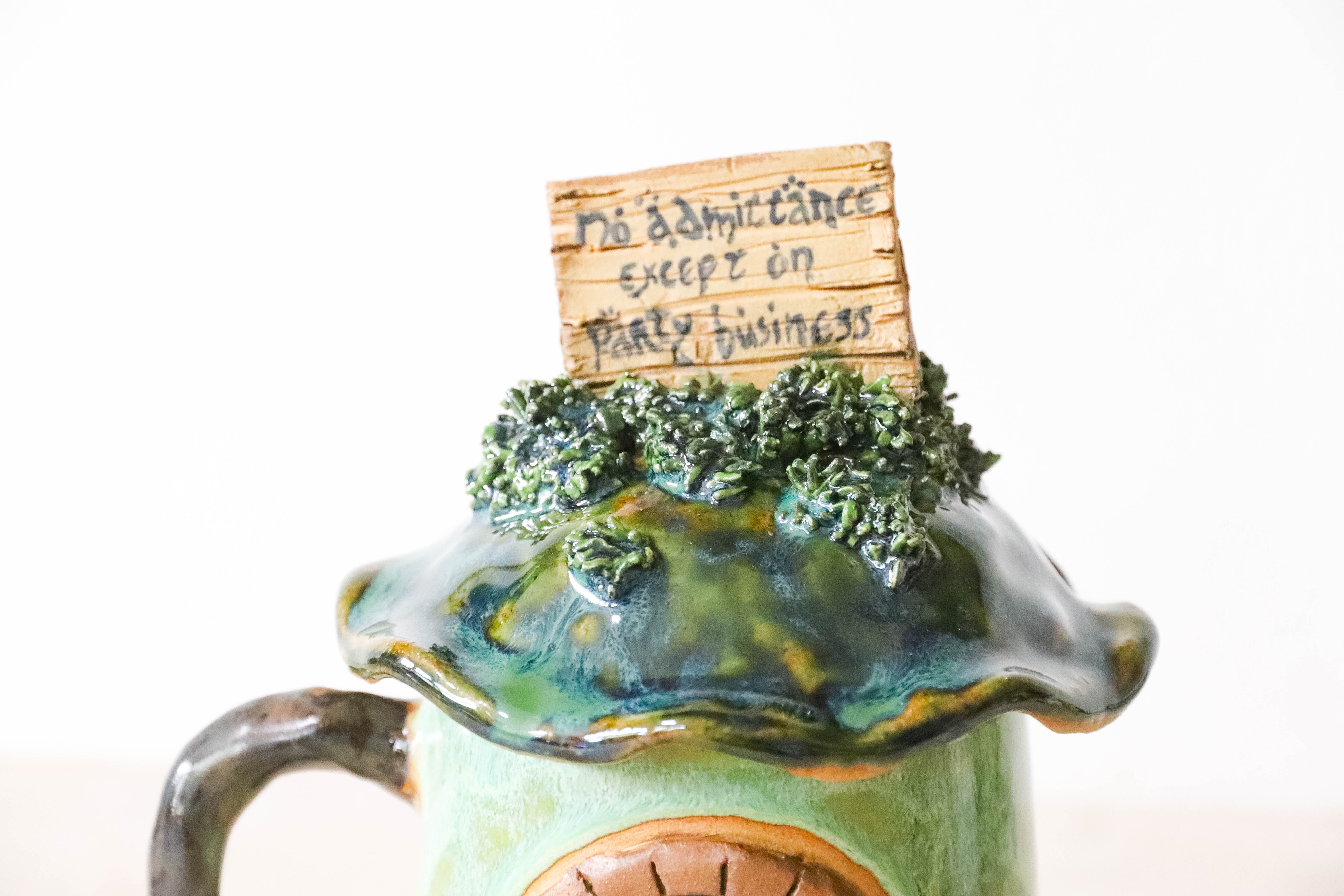 No Admittance Stoneware Mug