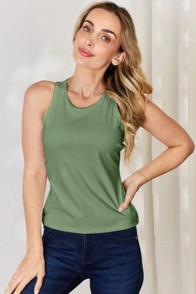 Everyday Ease Round Neck Racerback Tank (multiple color options)