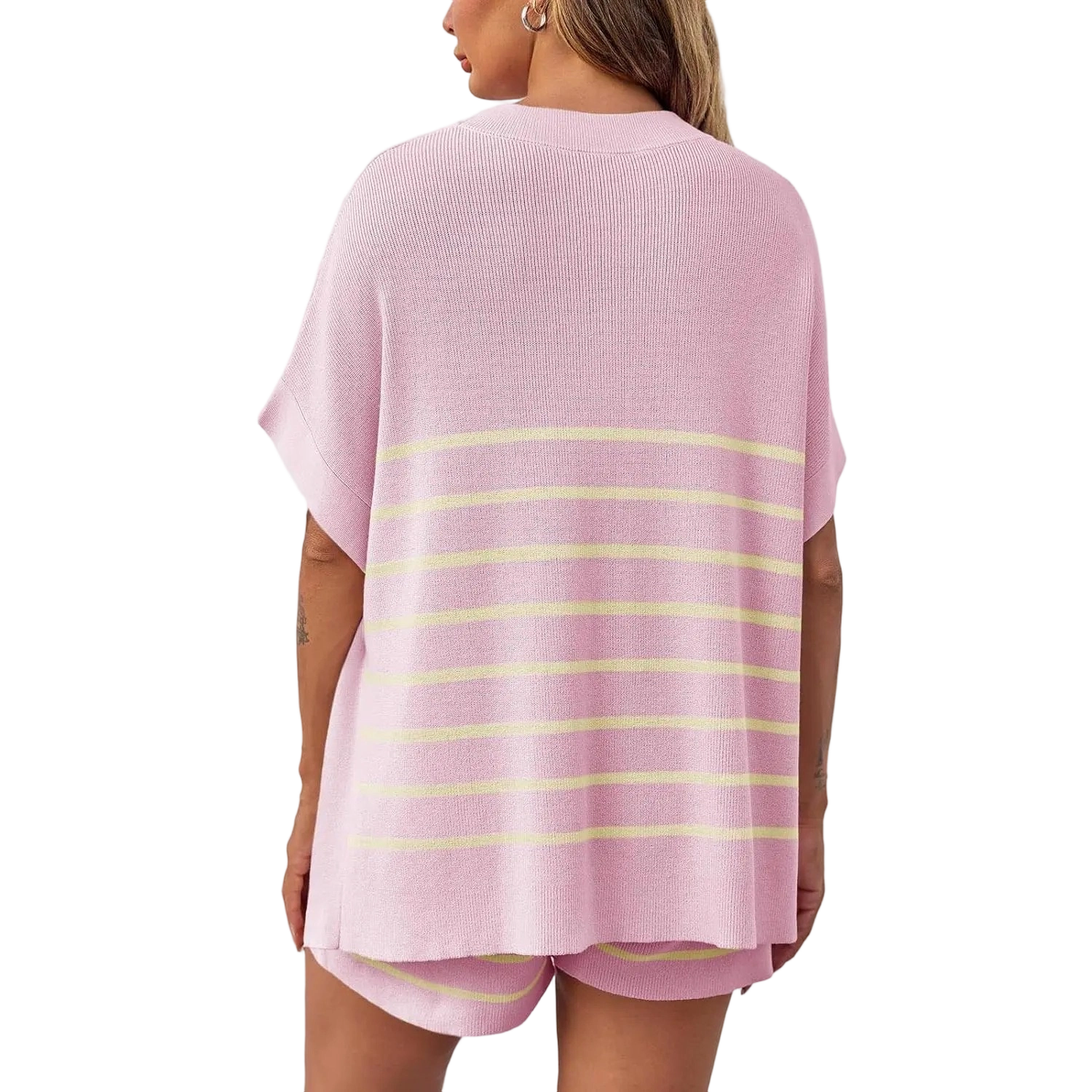 Women's Oversized Stripe Lounge Set