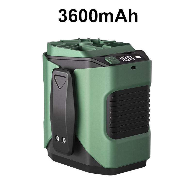 🏖️Sale For 50% OFF🌀6000mAh Multifuntion Waist Fan with 100 Speeds & Flashlight🌬️⚡