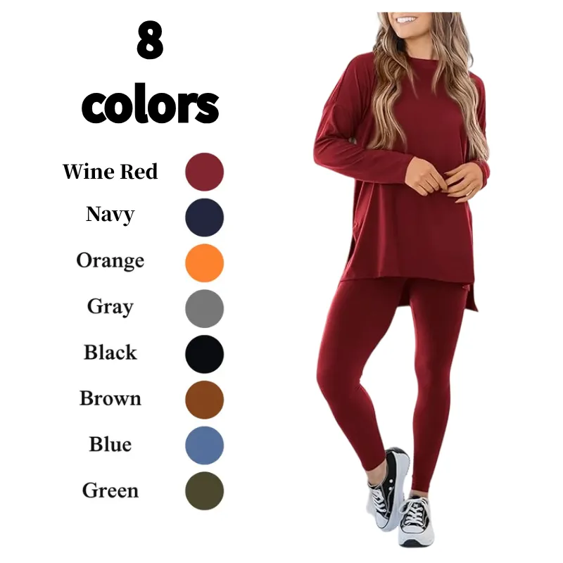 Women's tunic top and leggings set