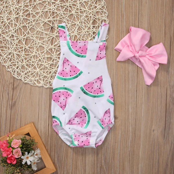 Watermelon Newborn Baby Girls Clothes Sets