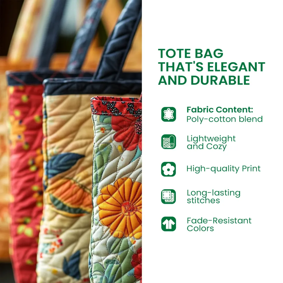 Winter Paws & Cozy Whispers Quilted Tote Bag ❄️🐾✨