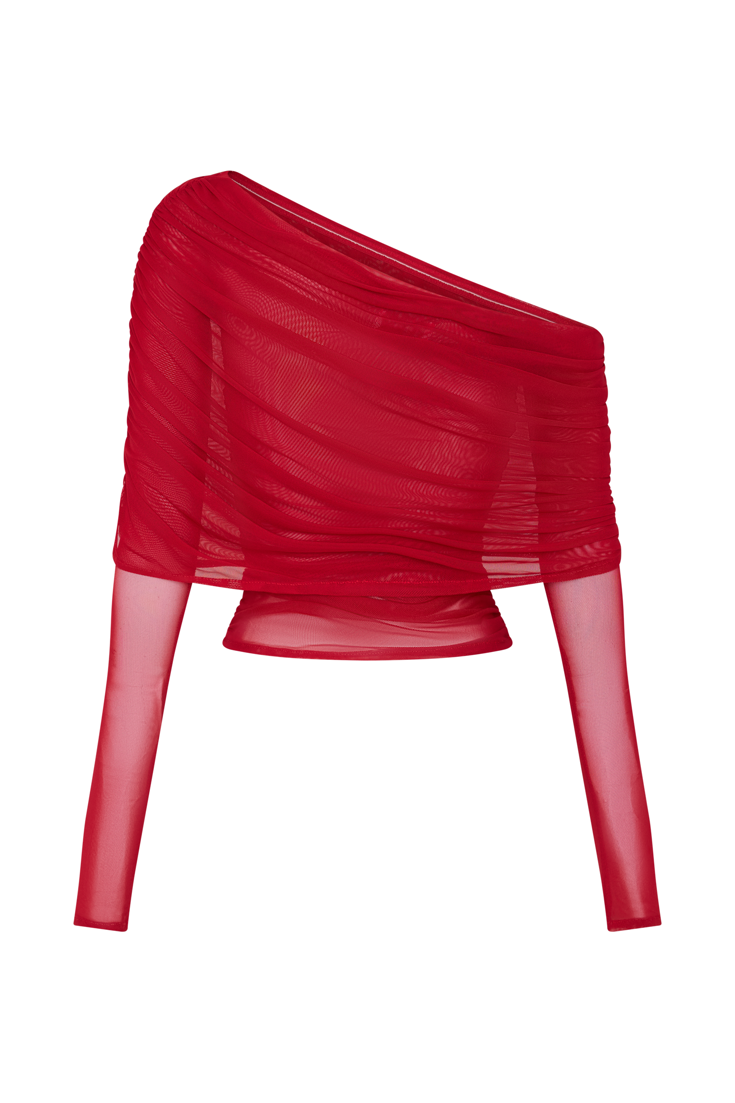 Ruby Sheer Mesh Off Shoulder Top
