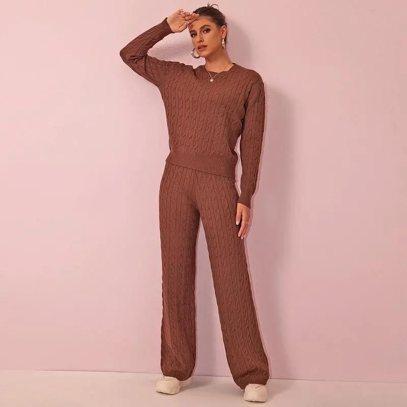 Cozy Women’s Cable-Knit Lounge Set