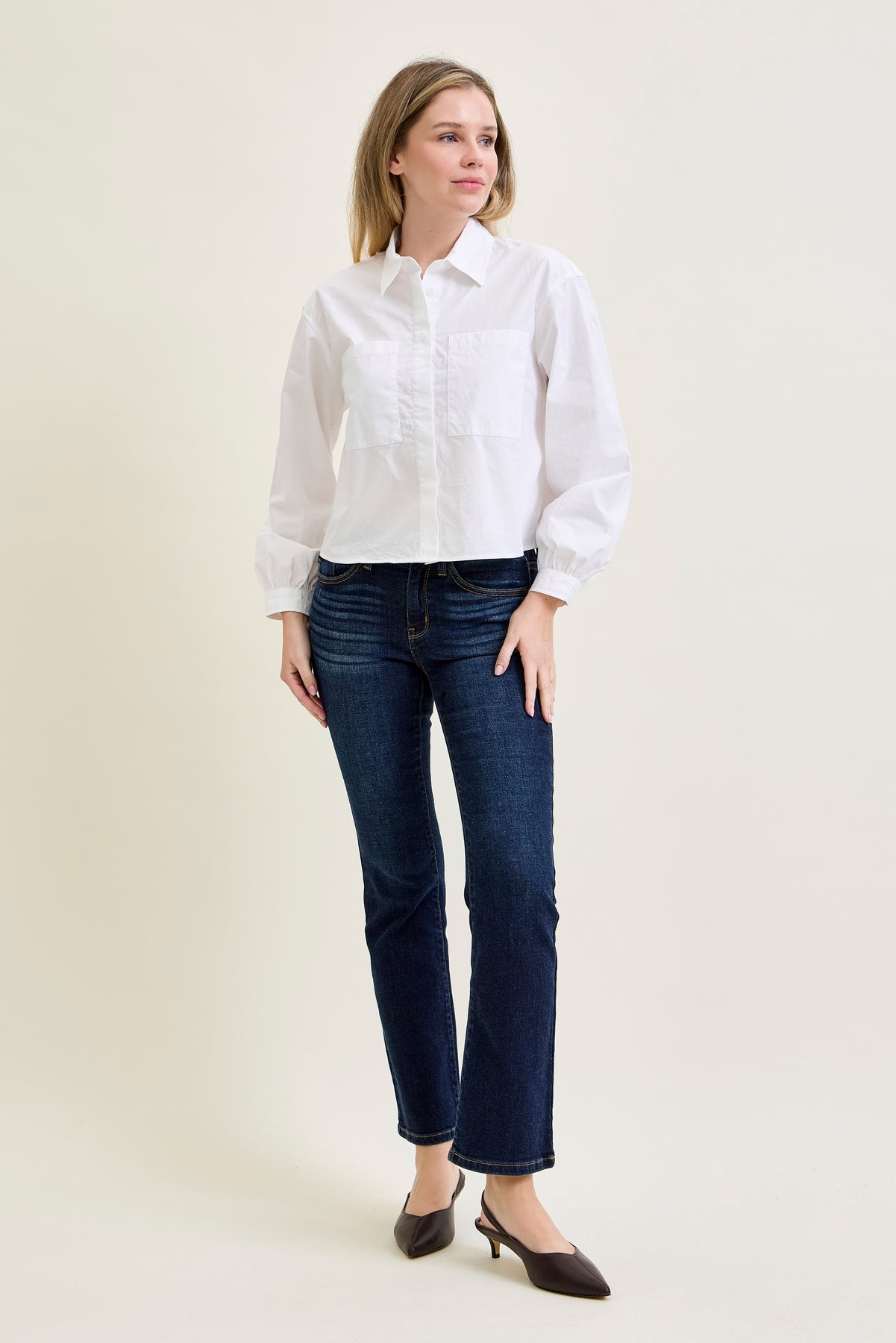 Daisy Whiskered Bootcut Jeans (29