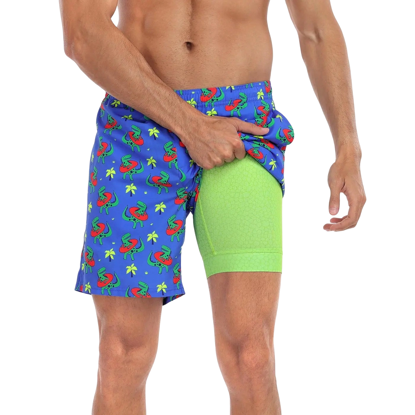 Men’s Swim Trunks with Compression Liner – Quick Dry Performance Shorts