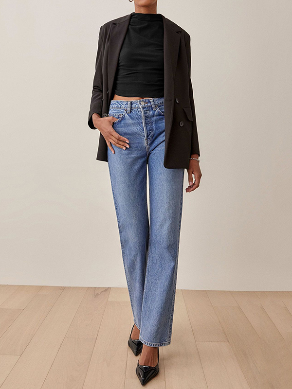 Pleated Solid Color Skinny Sleeveless Stand Collar Vest Top