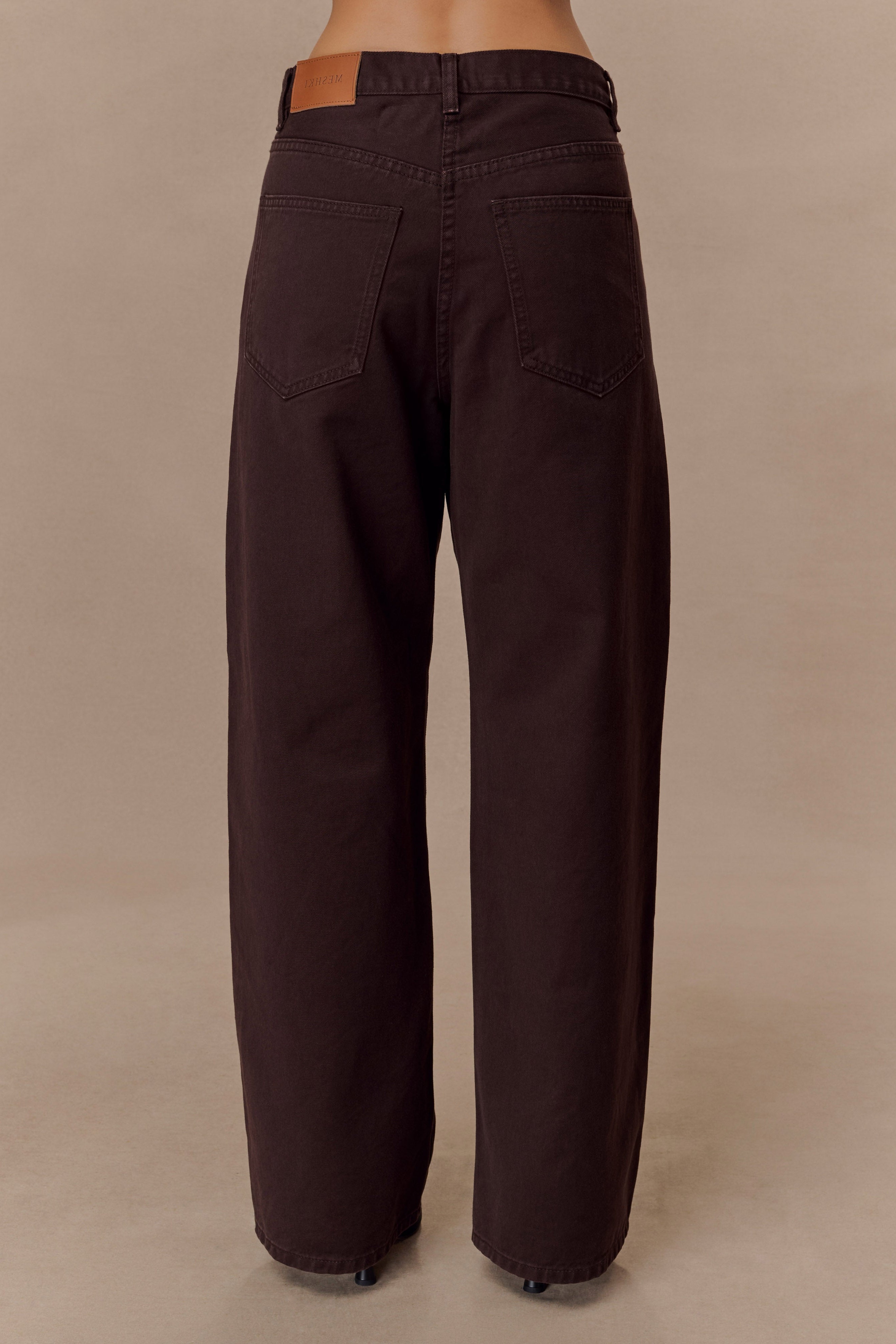 Chocolate Mid Rise Denim Jeans