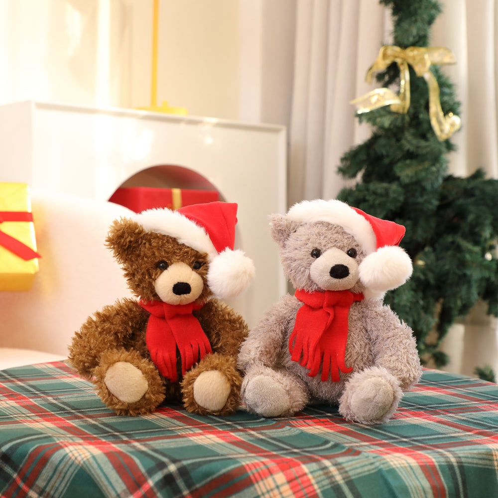 Christmas Junior Bear Gray 10inch