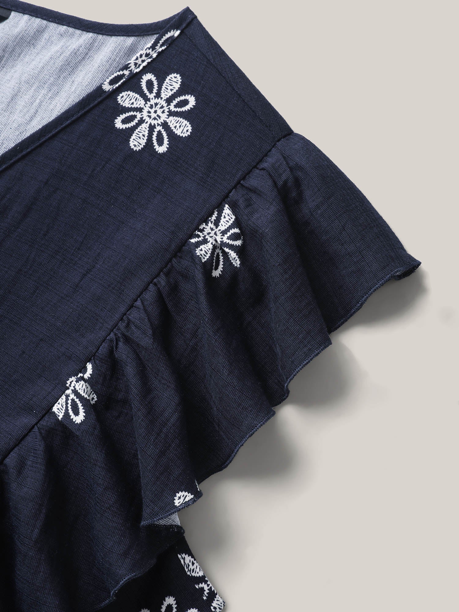 Rayon Stretchy Waist Pockets Flutter Maxi Dress