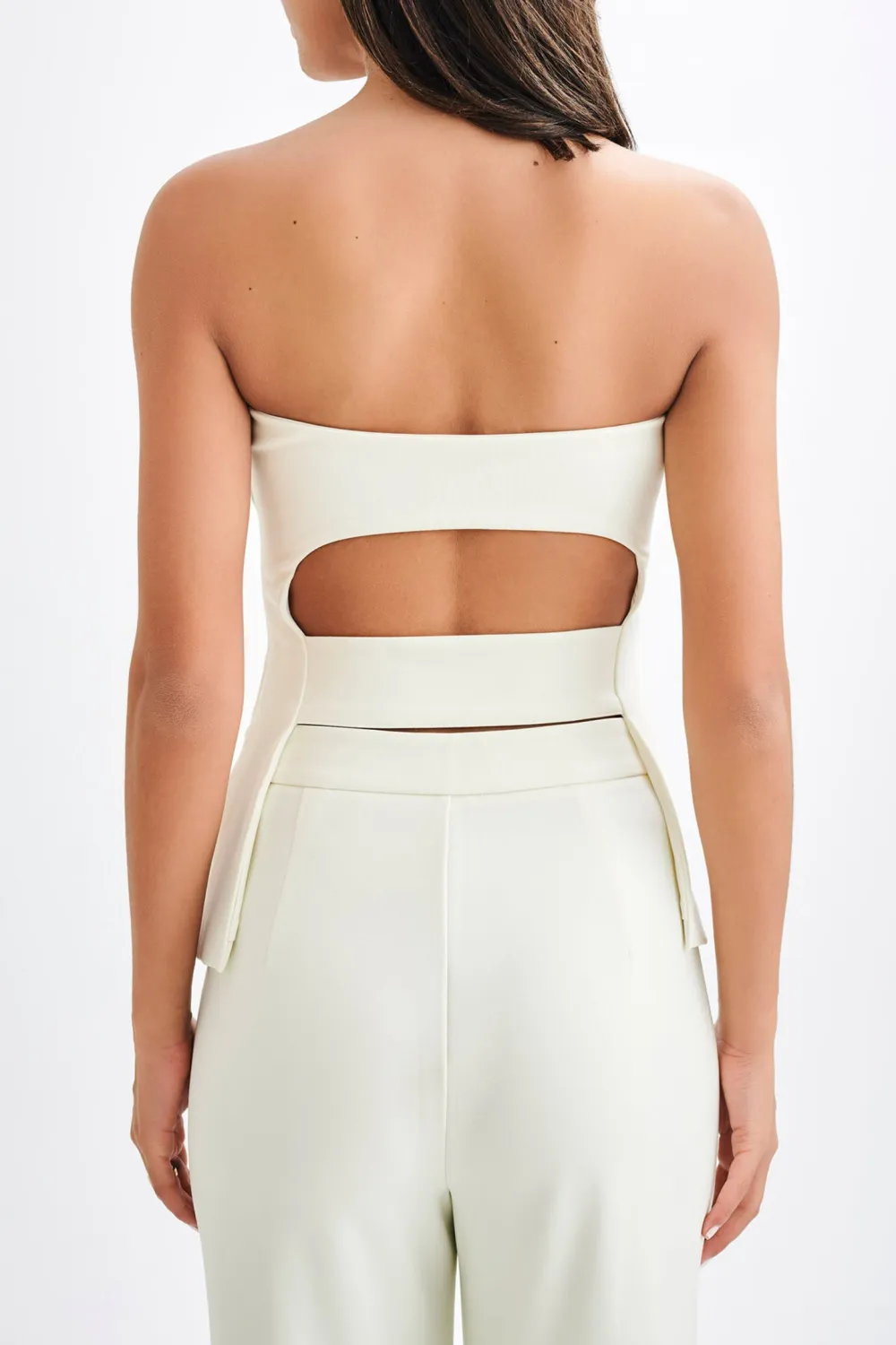 Strapless Cut Out Top