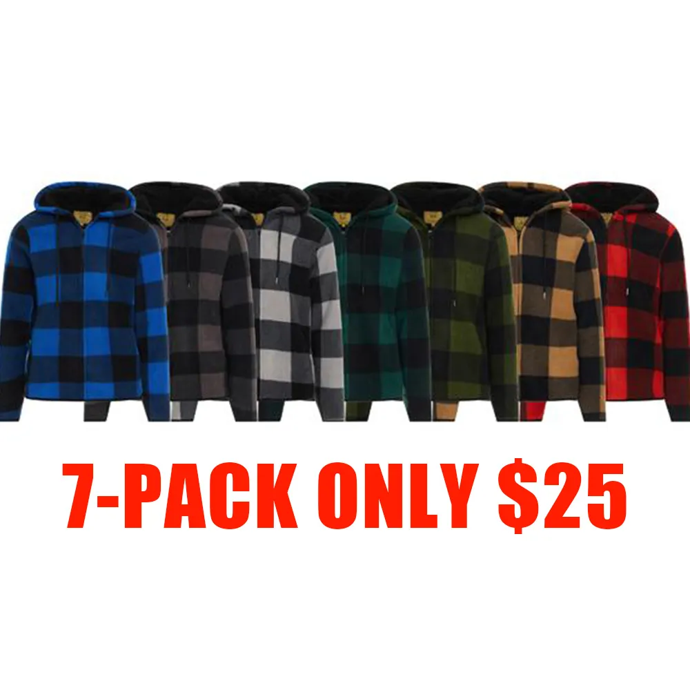 Unisex Heavyweight Sherpa-Lined Zip Hoodie Sweater