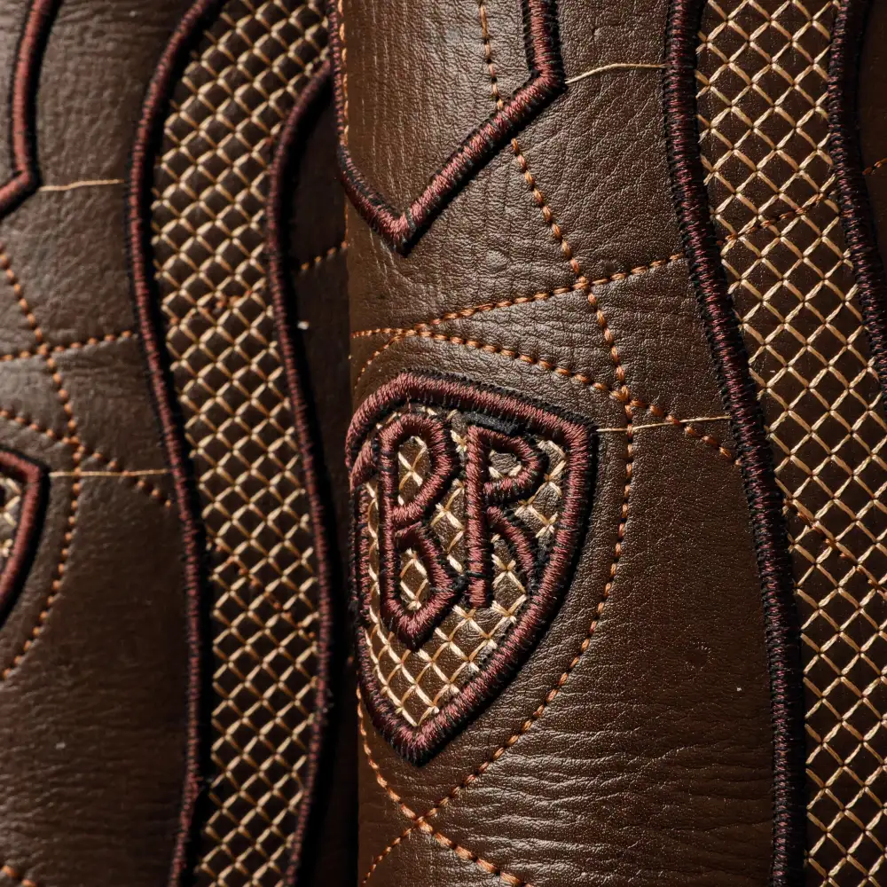 Two-Tone Caiman Belly Leather Boots - Square Toe