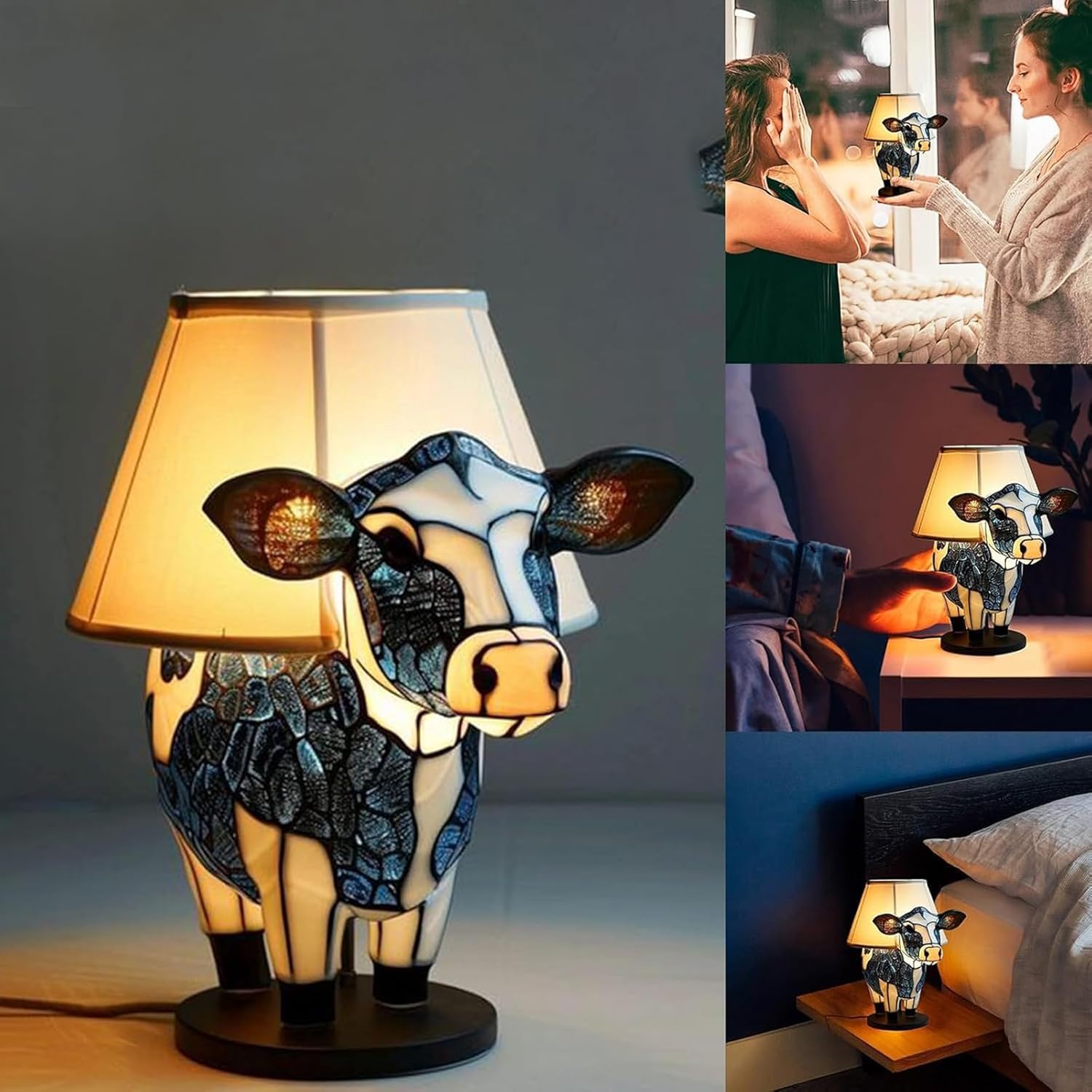 3D Highland Cow Lamp Animal Table Lamp