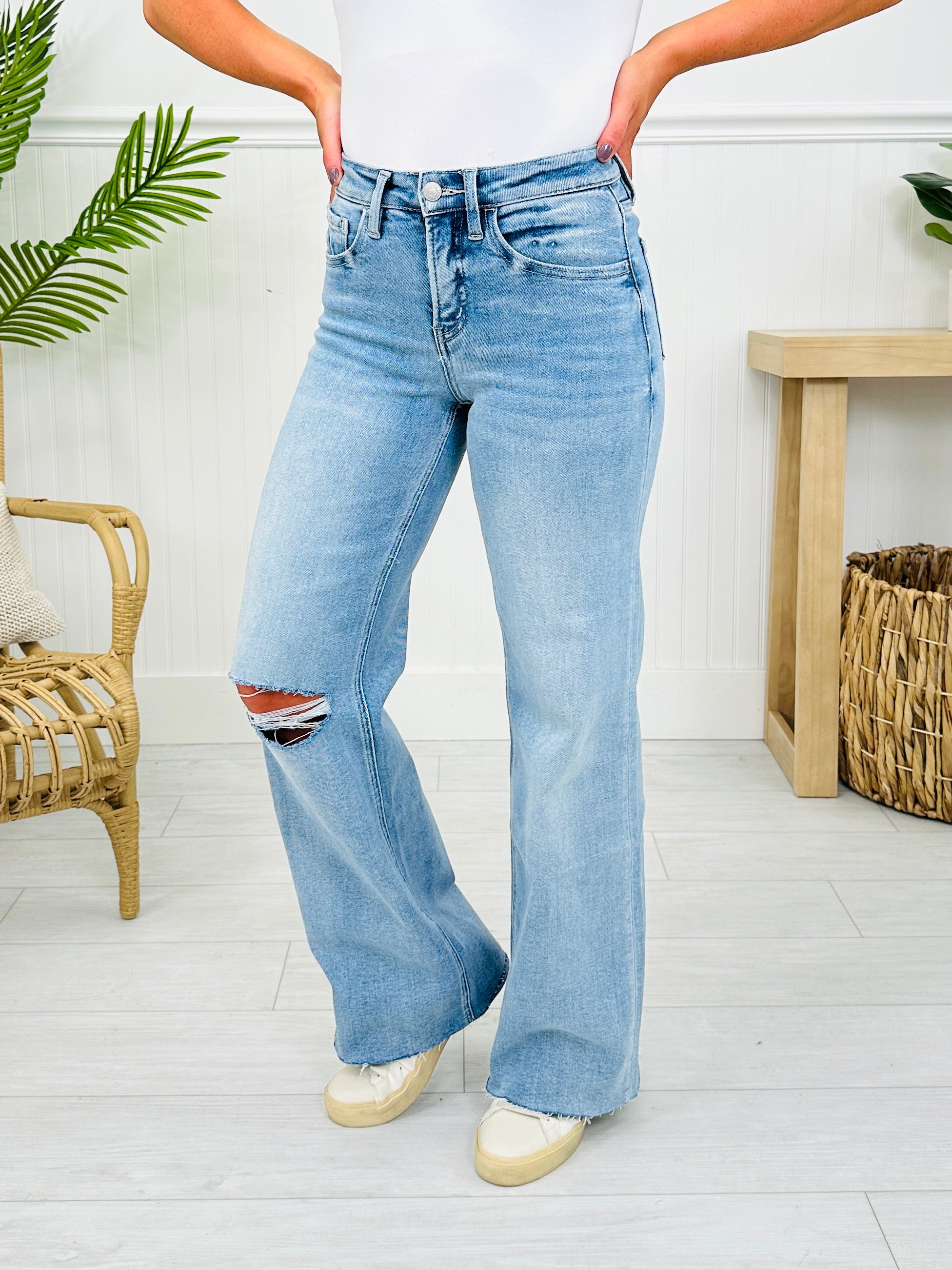 The Bee's Knees Tummy Control Wide Leg Jeans