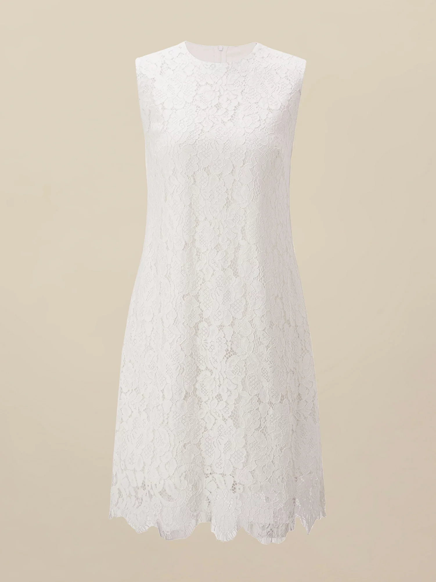 Cotton Sleeveless Lace Dress