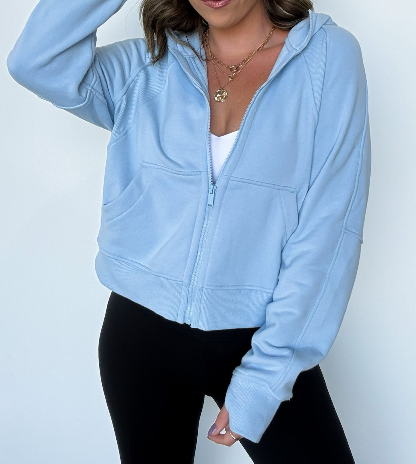 French Terry Zip Up Hoodie