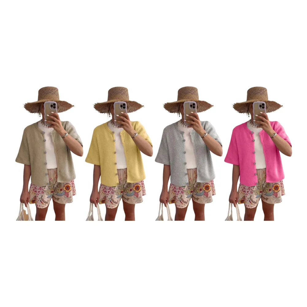 Women's Lightweight Cardigan Short Sleeve