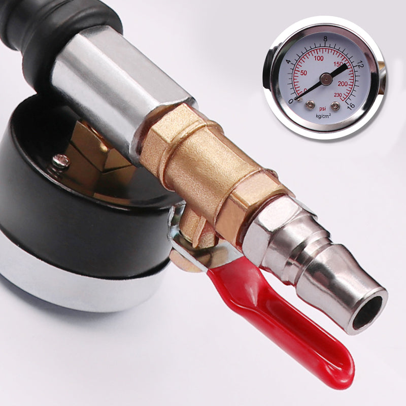 Heavy-Duty Tire Inflator with Pressure Gauge