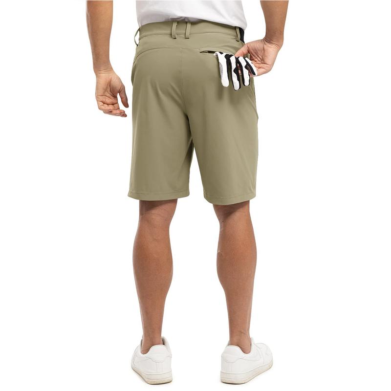 Men’s 9” Quick-Dry Stretch Golf & Work Shorts – Lightweight Casual Shorts with 3 Pockets
