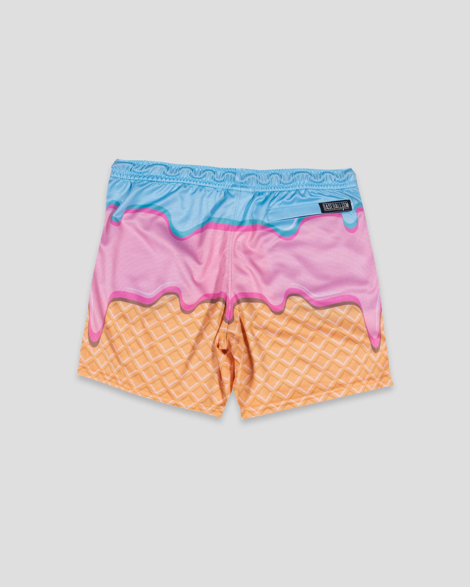 Frozen Treats Ice Cream Sundae Diamond Air Mesh Shorts - Youth
