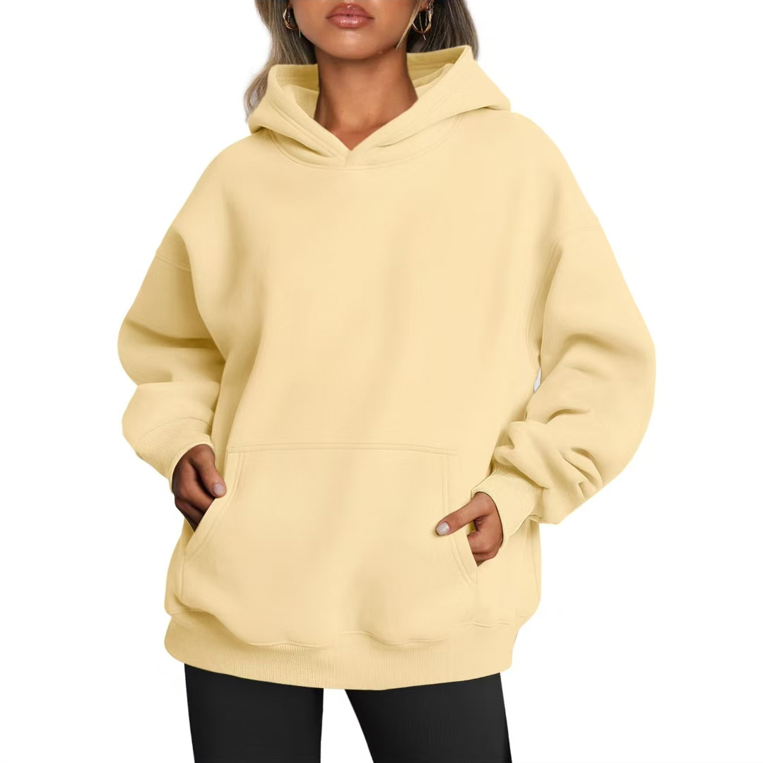 Unisex Oversized Hoodies Fleece Sweatshirts Long Sleeve Sweaters Pullover Fall Clothes with Pocket