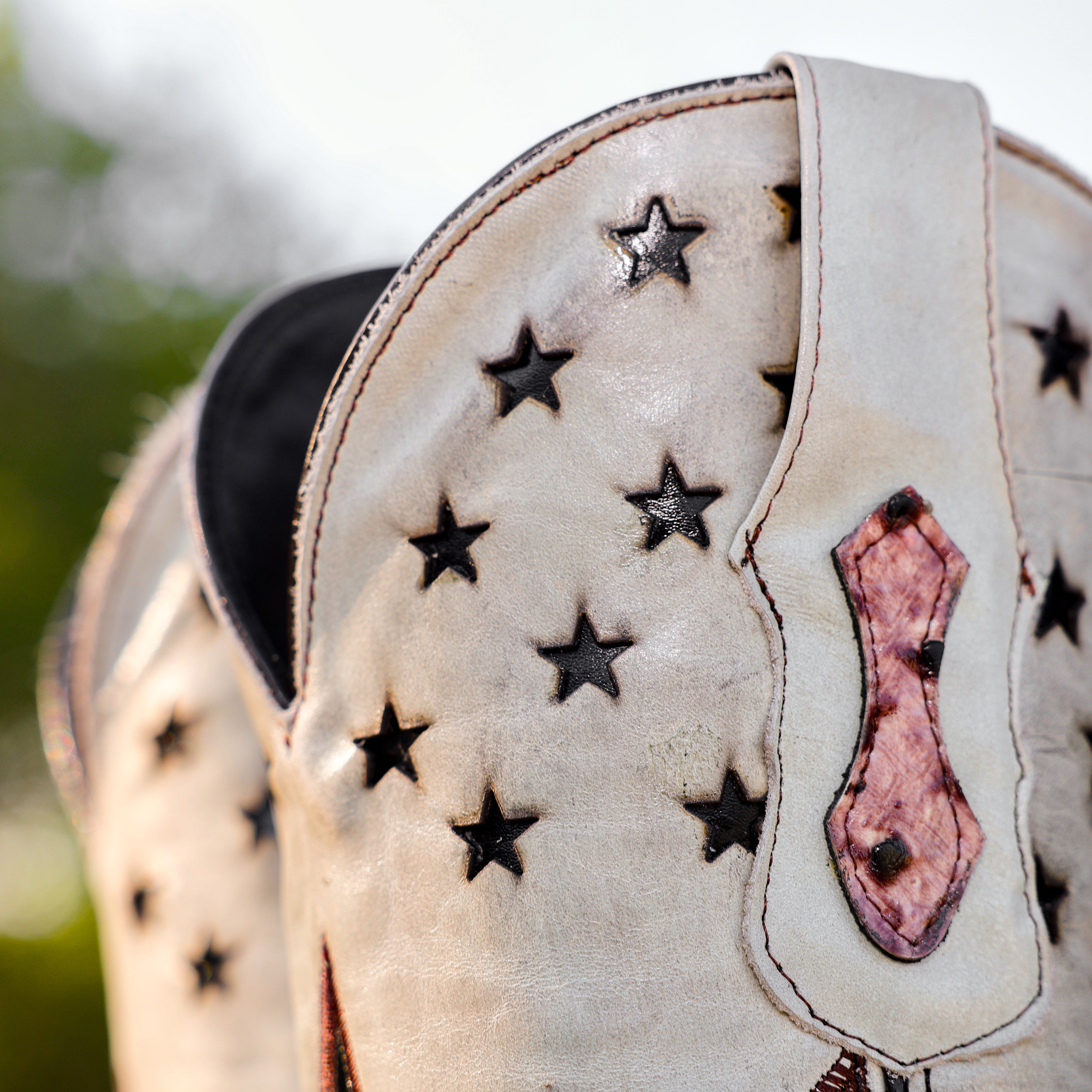 Orix Ostrich Leather Boots - Square Toe