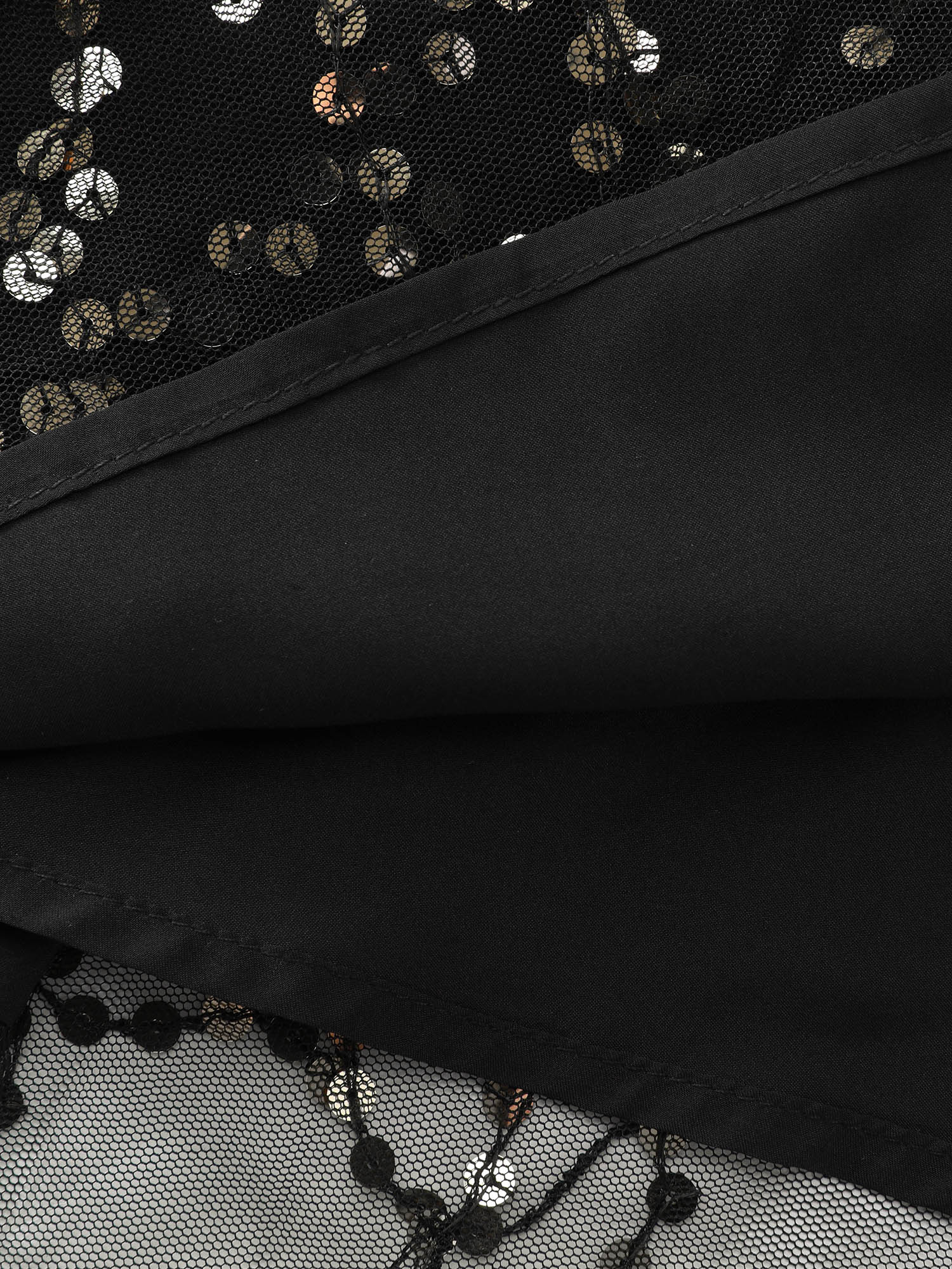 Sequin V-Neck Sleeveless Mini Dress