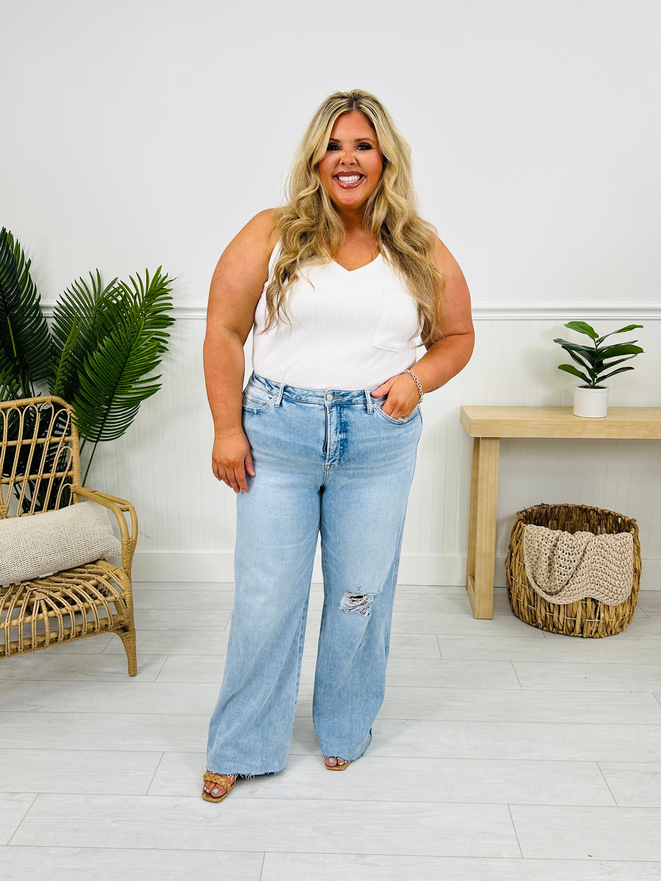 MOCO Exclusive Just Like That Wide Leg Jeans