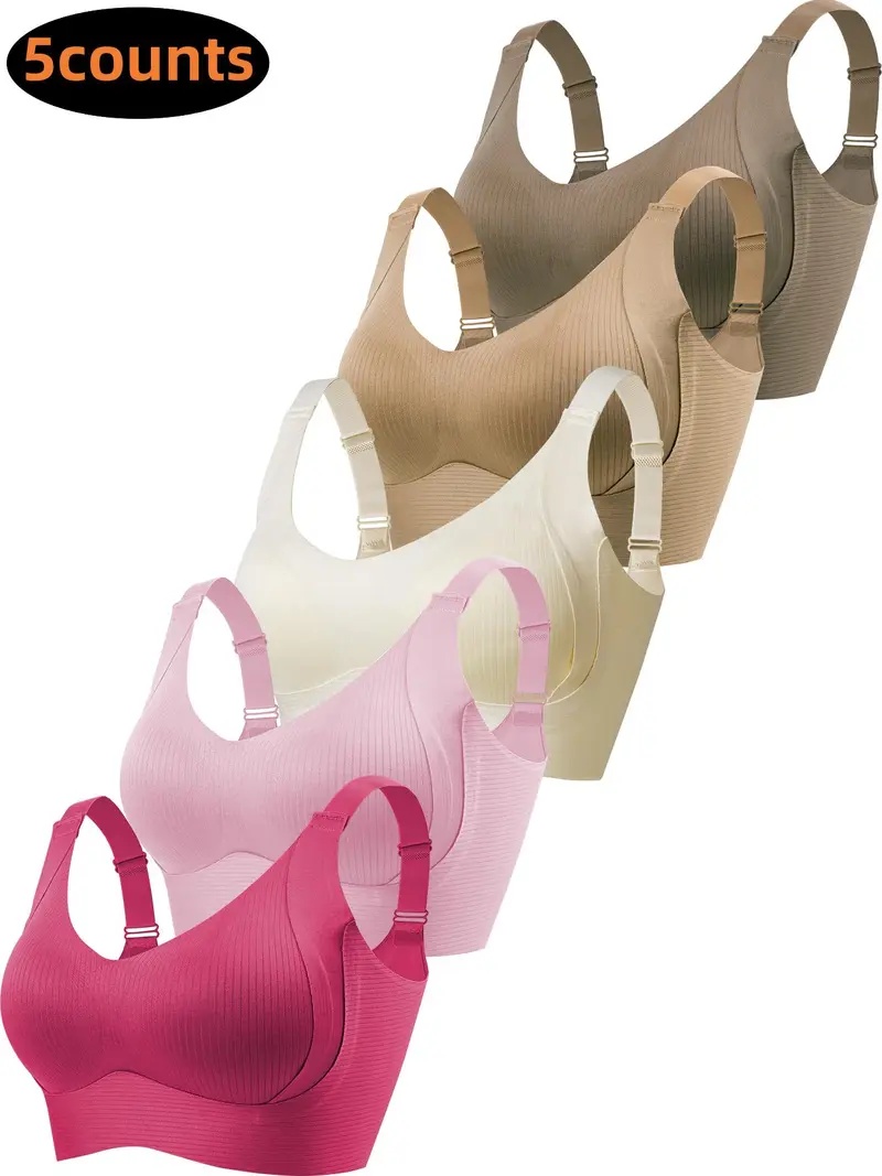 Women's Solid Wireless Bra