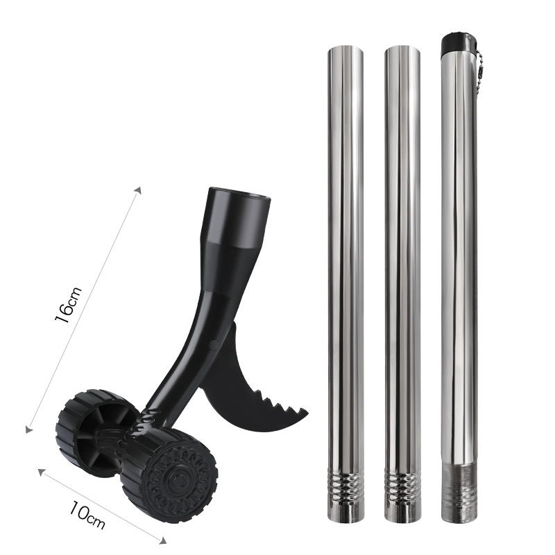 Vertical Manual Weeding Tool with Wheel Garden Gap Weeding Hook