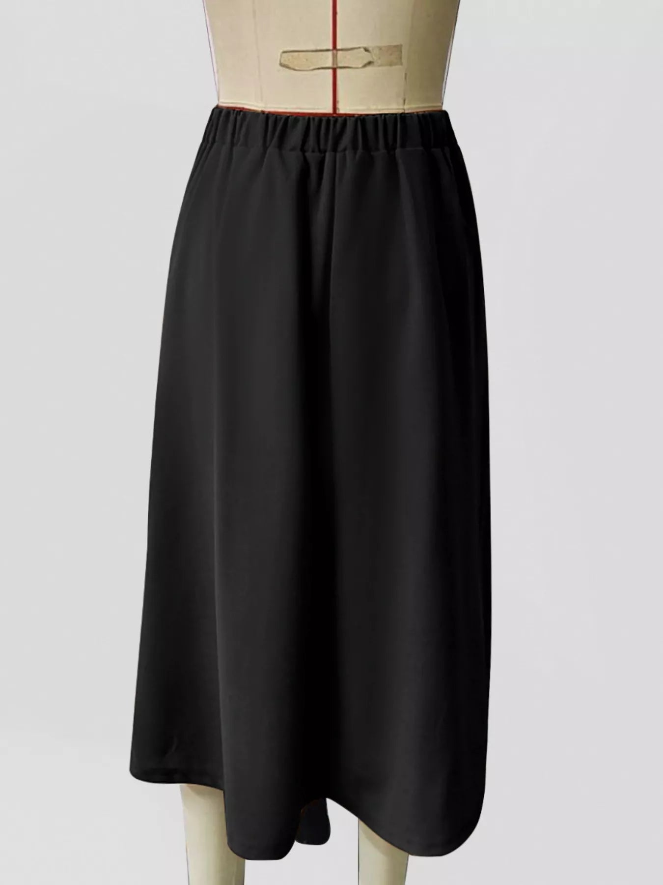 Asymmetrical Hem A-Line Skirt