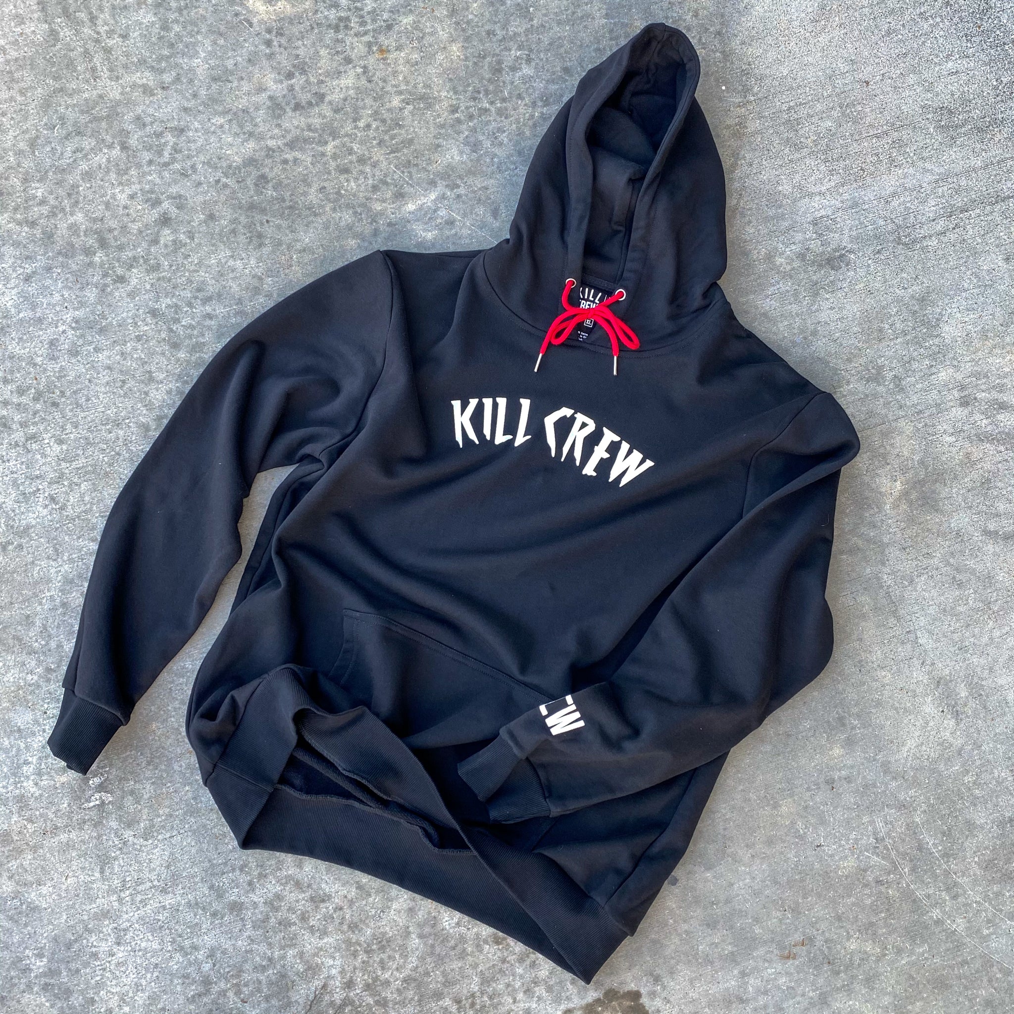 KILL CREW CLASSIC HOODIE - BLACK / WHITE