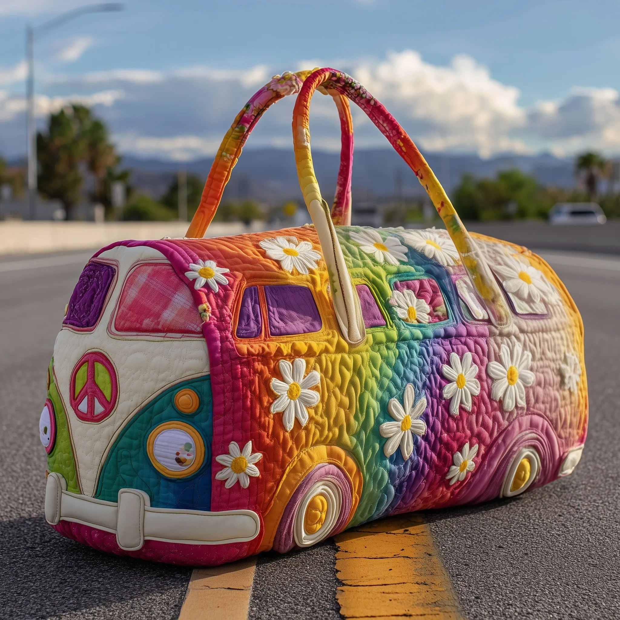 Hippie Journey Quilted Duffle Bag-Fashion Trends in 2026