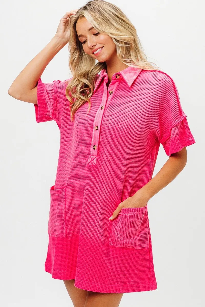 Mineral Washed Knit Dress