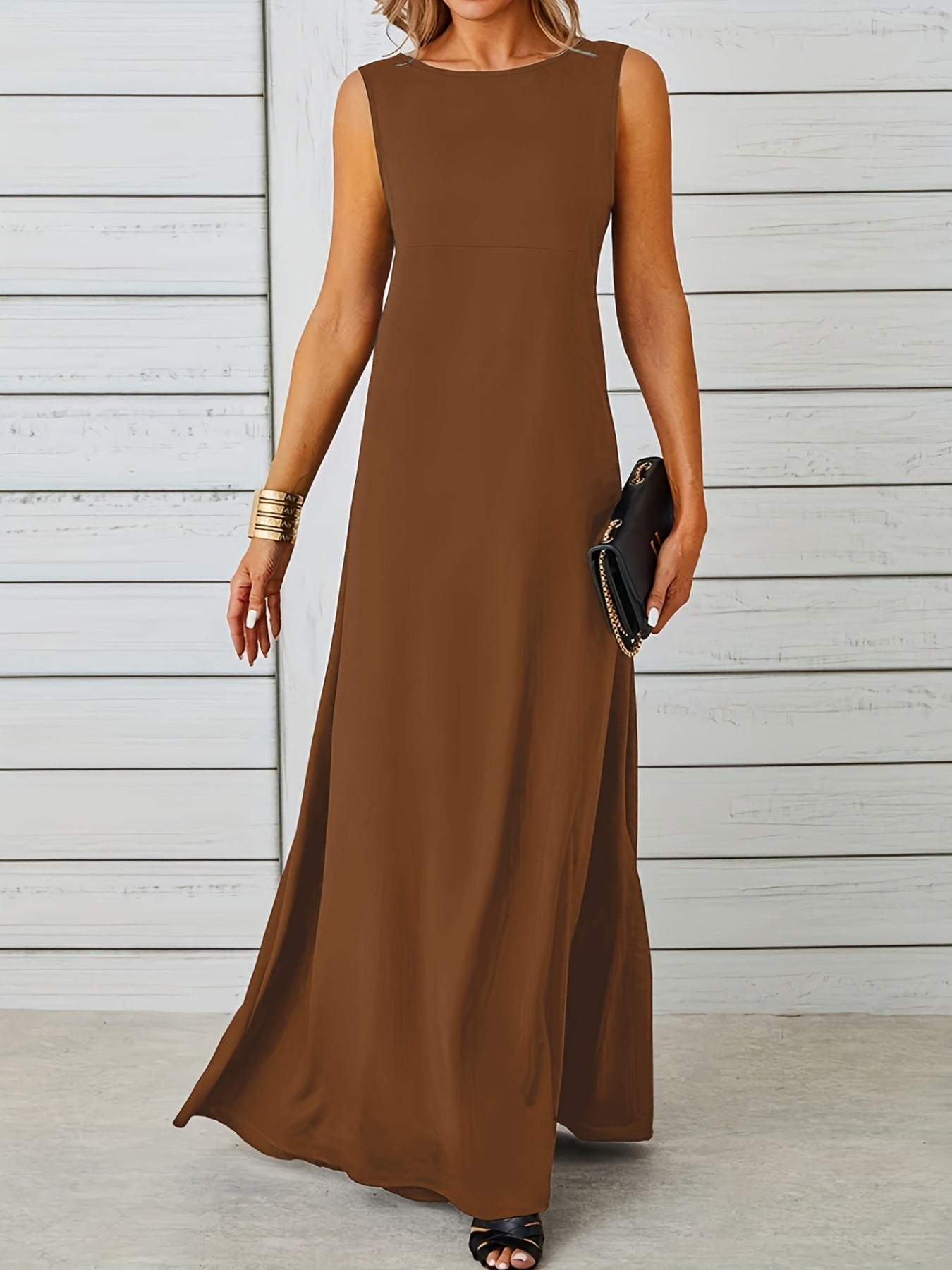 Sleeveless Flowy Maxi Dress