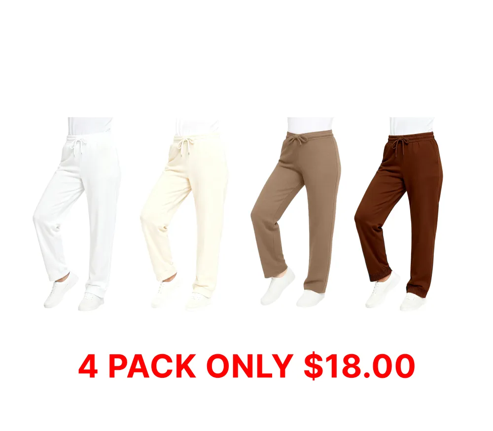 Women's 4-Pack Sweatpants