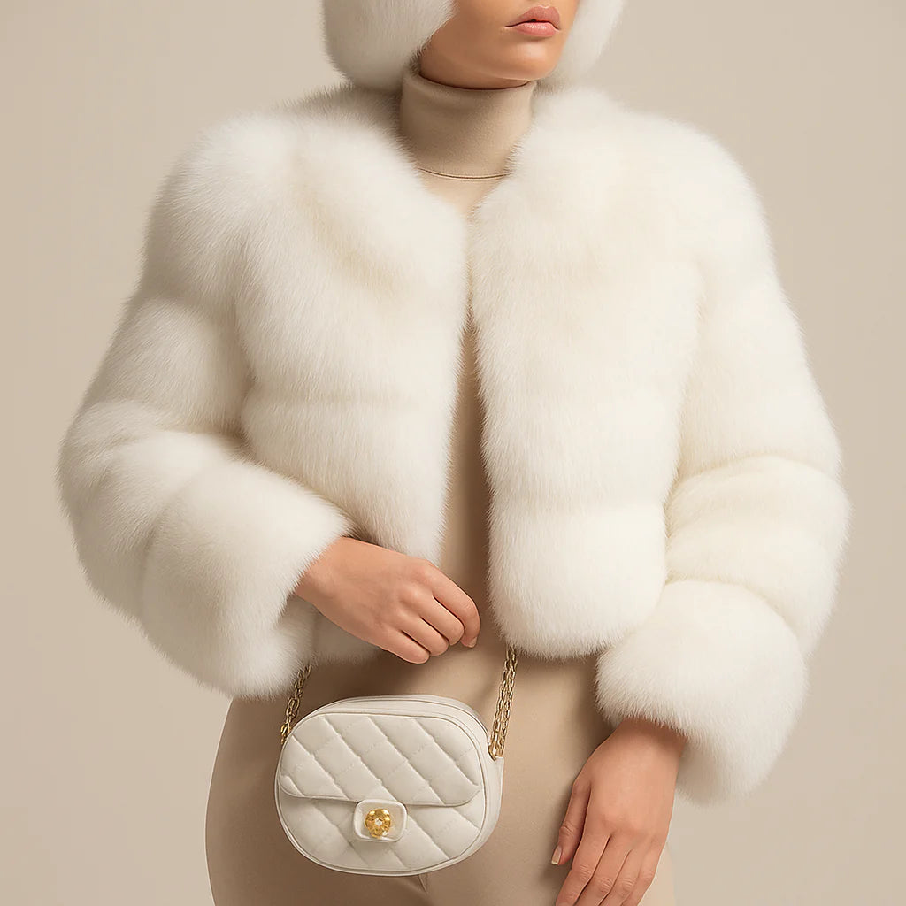 Celestial Plush Crop Jacket