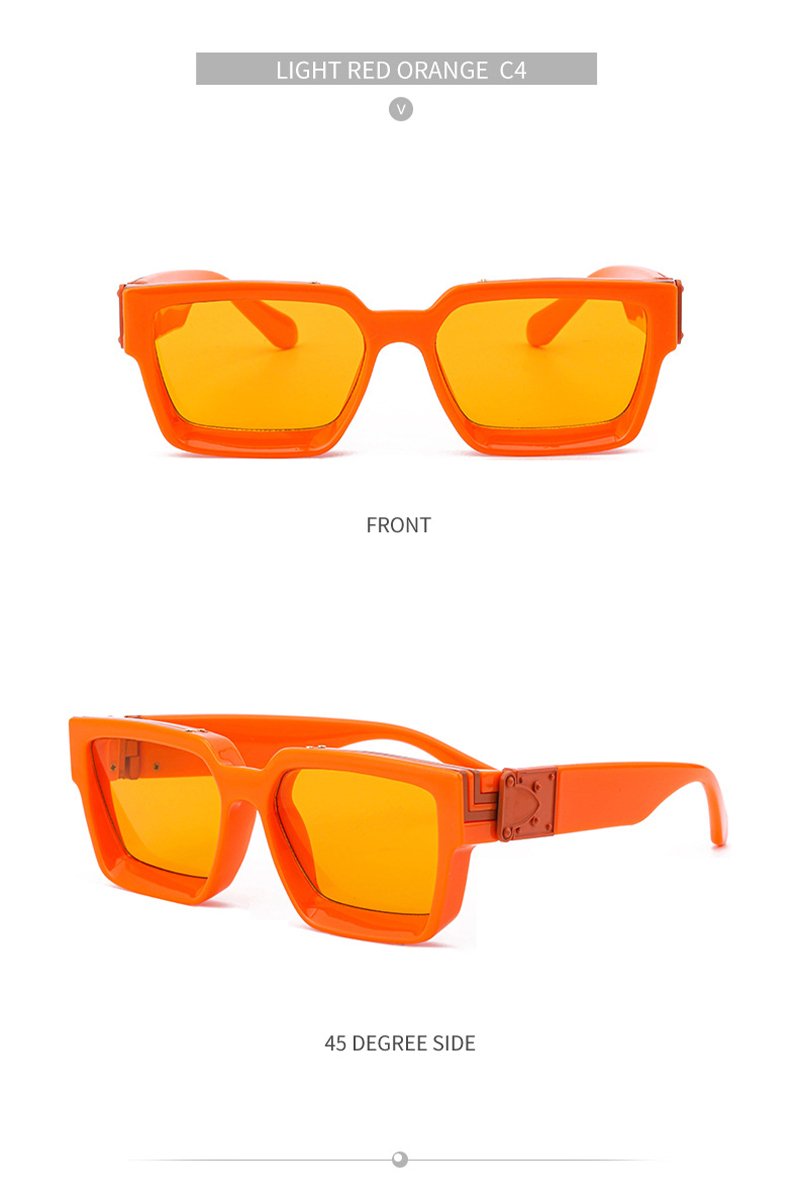Women's Fashion Trend V Frame Square Sunglasses
