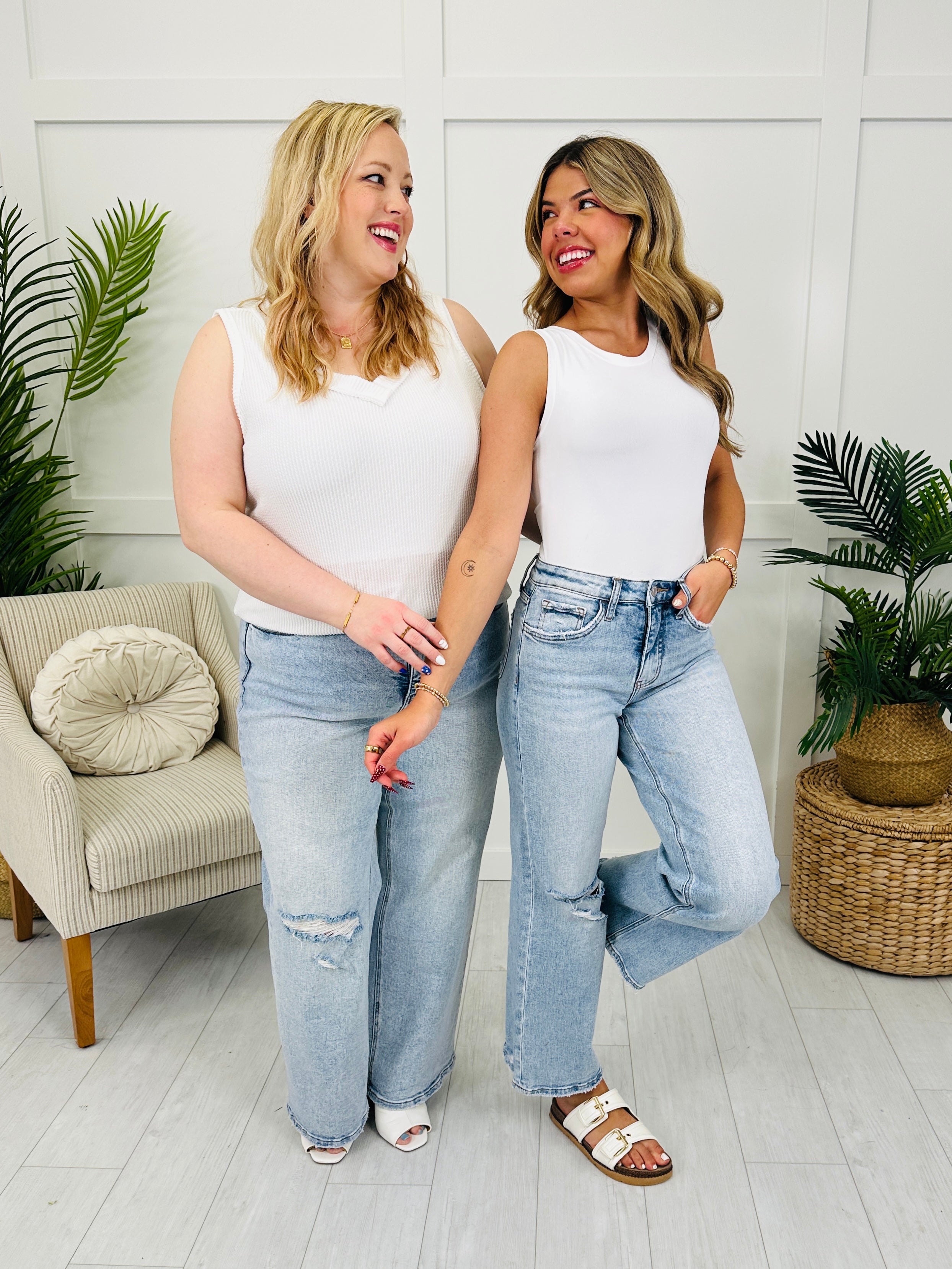 Lovervet On The Edge Wide Leg Jeans