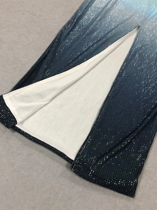 Women's Fashion Sexy Body-Hugging High-Waist Sequined Dress